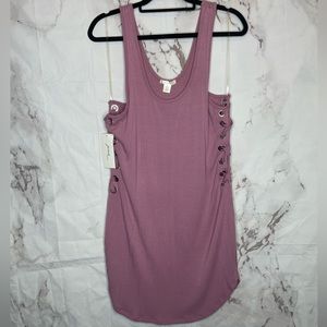 Mauve mini tank dress